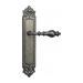 Дверная ручка Venezia 'GIFESTION' на планке PL96, античное серебро