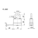 Замок навесной Fuaro (Фуаро) PL-3660 (60 мм) 3 кл., схема