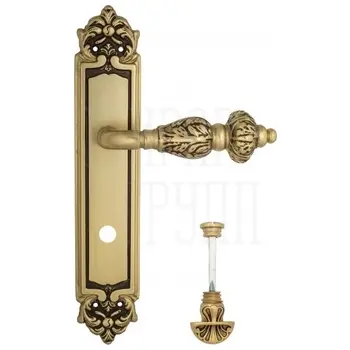 Дверная ручка Venezia 'LUCRECIA' на планке PL96 французское золото (wc-4)
