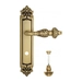 Дверная ручка Venezia "LUCRECIA" на планке PL96, французское золото (wc-4)