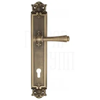 Дверная ручка Venezia 'CALLISTO' на планке PL97 матовая бронза (cyl)