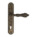 Дверная ручка Venezia 'MONTE CRISTO' на планке PL02, античная бронза (cyl)