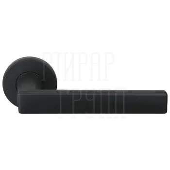 Дверная ручка Fratelli 'VIVO' 7.7 на круглой розетке черный