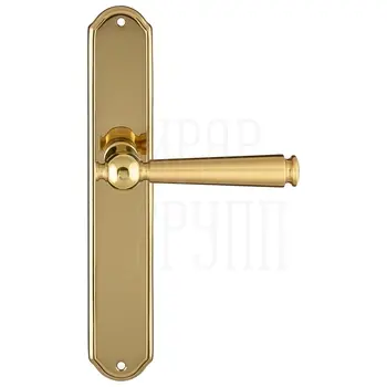 Дверная ручка Extreza 'ANNET' (Аннет) 329 на планке PL01 полированное золото