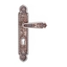 Дверная ручка на планке Salice Paolo 'Dubai' Luce 3341, серебро патинированное (cyl)