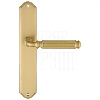 Дверная ручка Extreza 'BENITO' (Бенито) 307 на планке PL01 матовое золото