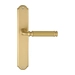 Дверная ручка Extreza 'BENITO' (Бенито) 307 на планке PL01, матовое золото (pass)