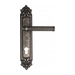 Дверная ручка Venezia "IMPERO" на планке PL96, античное серебро (cyl)