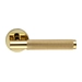 Дверная ручка Extreza Hi-Tech "TUBA" (Туба) 126 на круглой розетке R16, золото