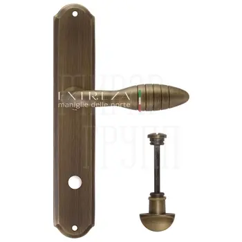 Дверная ручка Extreza 'MIREL' (Мирель) 316 на планке PL01 матовая бронза (wc)