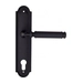 Дверная ручка Fratelli Cattini 'ENCIA' на планке PL248 , матовый черный (cyl)