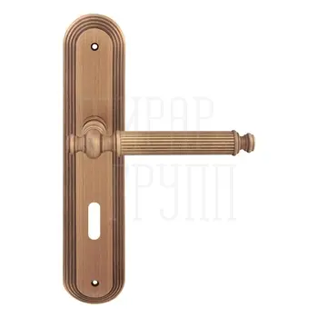 Дверная ручка на планке Melodia 353/235 'Regina' матовая бронза (key)