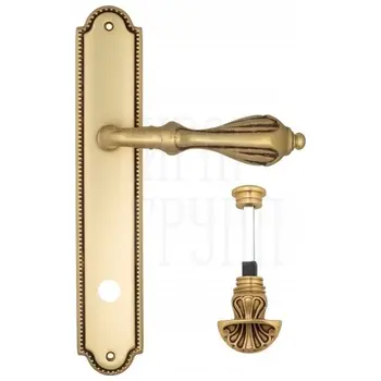 Дверная ручка Venezia 'ANAFESTO' на планке PL98 французское золото (wc-4)