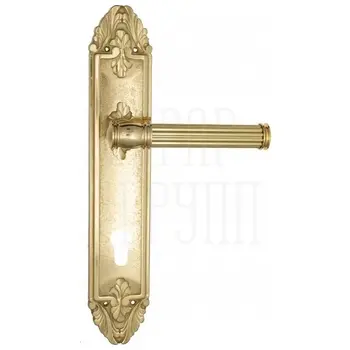 Дверная ручка Venezia 'IMPERO' на планке PL90 полированная латунь (cyl)