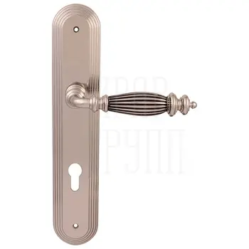 Дверная ручка на планке Melodia 404/235 'Siena' серебро 925 (cyl)