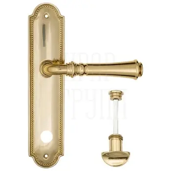 Дверная ручка Fratelli Cattini 'GRACIA' на планке PL248 полированная латунь (wc-2)