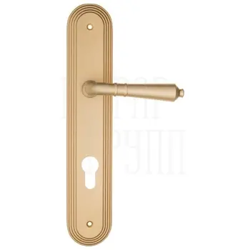 Дверная ручка Fratelli Cattini 'TOSCANA' на планке PL288 матовая латунь (cyl)