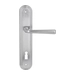 Дверная ручка Extreza 'SANDRO' (Сандро) 332 на планке PL05, матовый хром (key)