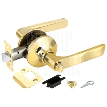 Дверная ручка-защелка Fuaro (Фуаро) DK624 (фик.) золото