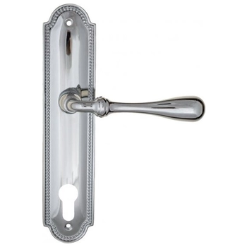 Дверная ручка Fratelli Cattini 'RETRO' на планке PL248 полированный хром (cyl)