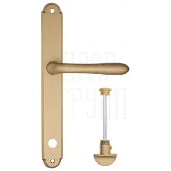 Дверная ручка Fratelli Cattini 'EMMA' на планке PL01 матовая латунь (wc-2)