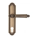 Дверная ручка Fratelli Cattini "TORCELLO" на планке PL248 , матовая бронза (cyl)