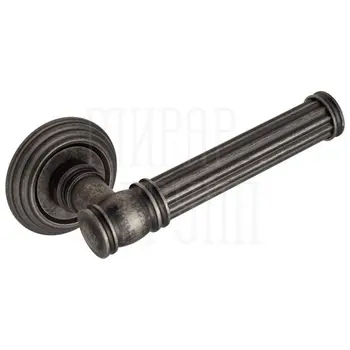 Дверная ручка на розетке Venezia 'IMPERO' D8 античное серебро