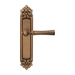 Дверная ручка на планке Melodia 283/229 'Carlo', матовая бронза