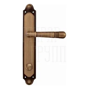 Дверная ручка на планке Melodia 293/158 'Alpha' матовая бронза (wc)