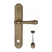 Дверная ручка Venezia 'CALLISTO' на планке PL02, матовая бронза (wc)