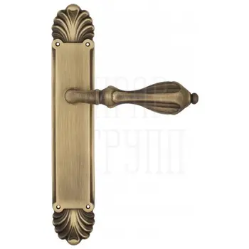 Дверная ручка Venezia 'ANAFESTO' на планке PL87 матовая бронза 