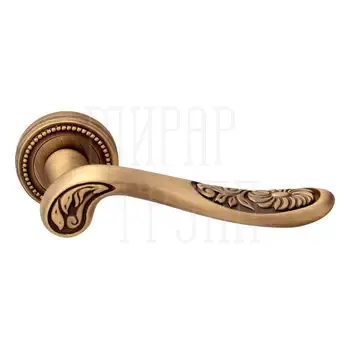 Дверная ручка на розетке Melodia 285 L 'Daisy' матовая бронза