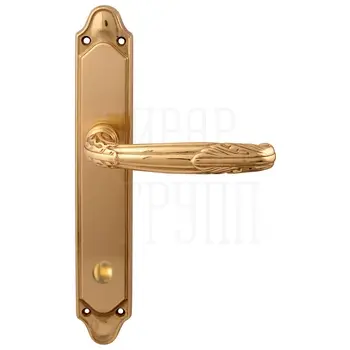 Дверная ручка на планке Melodia 281/158 'Roma' полированная латунь (wc)