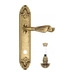 Дверная ручка Venezia "Opera" на планке PL90, французское золото (wc-4)
