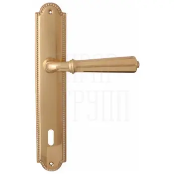 Дверная ручка на планке Melodia 424/458 'Denver' полированная латунь (key)