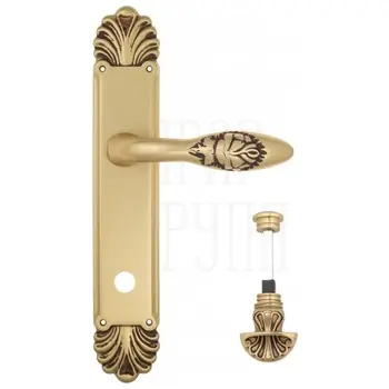 Дверная ручка Venezia 'CASANOVA' на планке PL87 французское золото (wc-4)