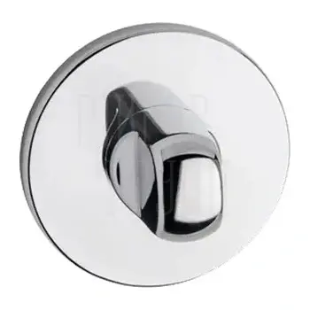 Фиксатор сантехнический WC Fimet 203 на круглой розетке (комплект с обратной частью) полированный хром