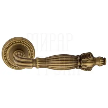 Дверная ручка на розетке Venezia 'OLIMPO' D3 матовая бронза