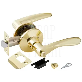 Дверная ручка-защелка Punto (Пунто) DK620 (фик.) золото