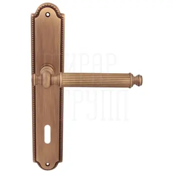 Дверная ручка на планке Melodia 353/458 'Regina' матовая бронза (key)