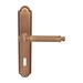 Дверная ручка на планке Melodia 353/458 'Regina', матовая бронза (key)