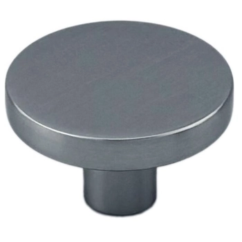 Мебельная ручка-кноб CORONA mod. '0046' Ø30 x 19 mm матовый хром