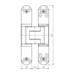 Петля скрытая универсальная Simonswerk Tectus TE 340 3D F1 (80 кг), схема