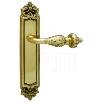 Дверная ручка на планке Melodia 230/229 'Gemini' полированная латунь