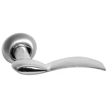 Дверные ручки на круглой розетке Archie S010 103 матовый хром