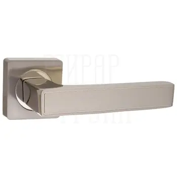 Дверные ручки Puerto (Пуэрто) INAL 534-02 на квадратной розетке матовый никель + никель