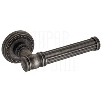 Дверная ручка на розетке Venezia 'IMPERO' D3 античное серебро