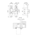 Петля скрытой установки с 3D-регулировкой Armadillo Architect 3D-ACH 60, левая, схема