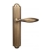 Дверная ручка Venezia "MAGGIORE" на планке PL98, матовая бронза