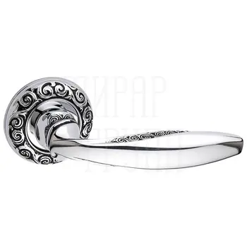 Дверная ручка на розетке Fimet 'Anna' 177 (250F) натуральное серебро
